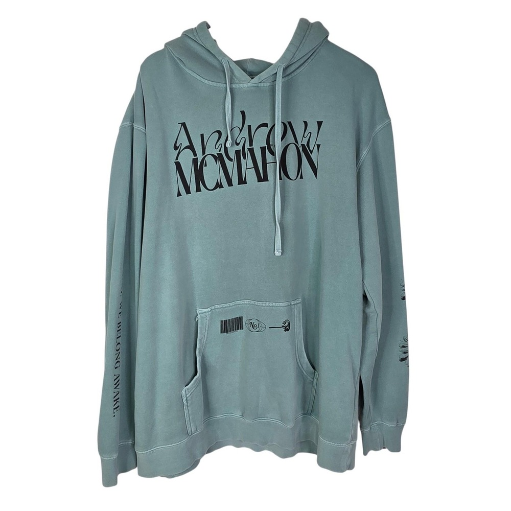 Andrew McMahon in the Wilderness Hoodie Mens XL Green Graphic We Belong Awake